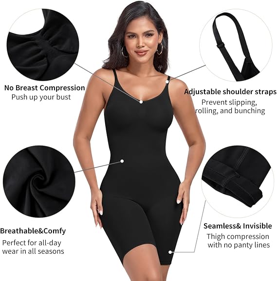 Women's Black Full Body Shapewear