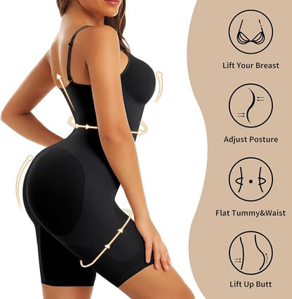 Women's Black Full Body Shapewear